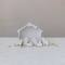 Hello Honey® 5.5" White Stoneware Nativity Set in Reactive Glaze